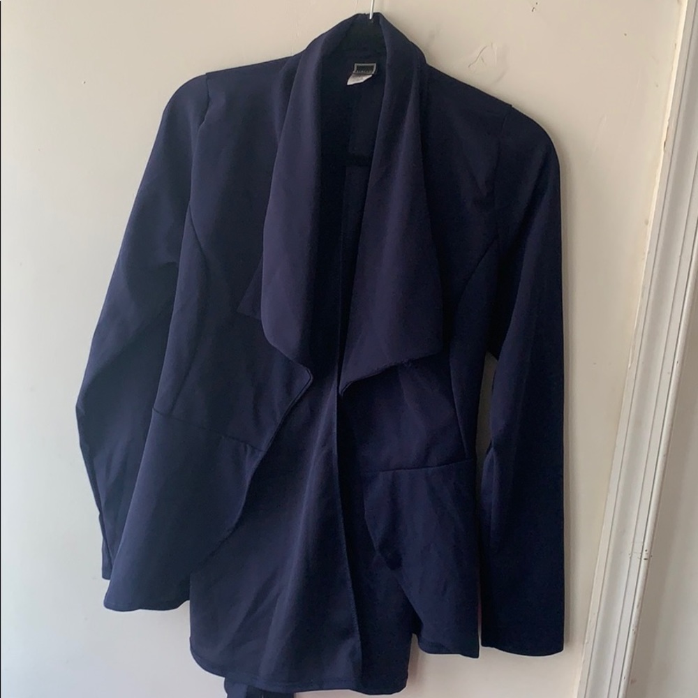 Blue Long Sleeve Blazer